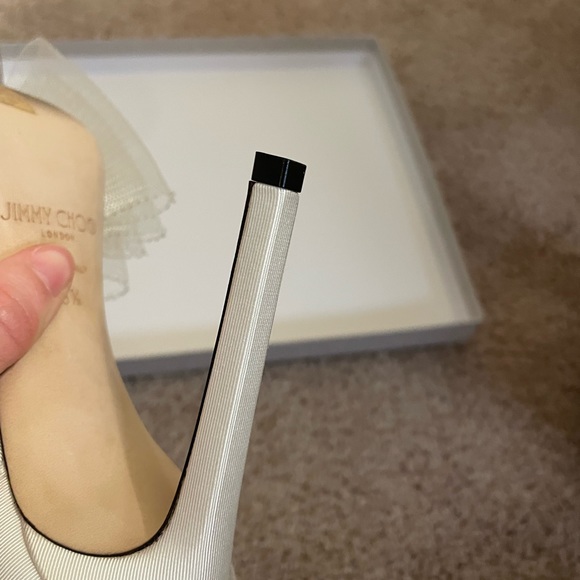 Jimmy Choo Aveline 100 Heels in Latte - Picture 14 of 16